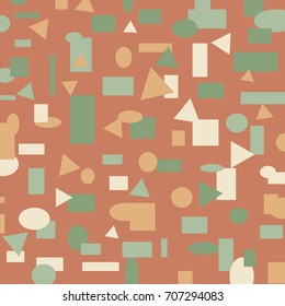 Colorful Abstract Background. Geometric Figures of Different Colors. Modern Digital Pattern