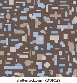 Colorful Abstract Background. Geometric Figures of Different Colors. Modern Digital Pattern