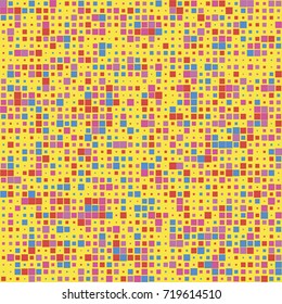 Colorful Abstract Background. Geometric Figures of Different Colors. Modern Digital Pattern