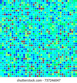 Colorful Abstract Background. Geometric Figures of Different Colors. Modern Digital Pattern