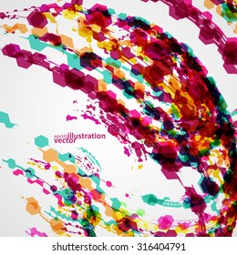 Colorful abstract background, geometric patterns illustration - vector eps10