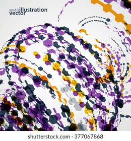 Colorful abstract background, geometric patterns illustration - vector eps10