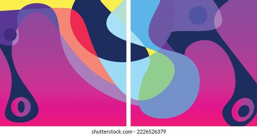 Colorful abstract background. geometric shapes abstract background design with color gradient. Abstract background template with Dummy Text for Web Design, Landing Pages, posters and Printables