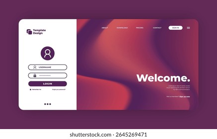 Fundo abstrato colorido com elementos de interface de usuário geométrica para App e Web Design - Conceito de crescimento de negócios para marketing digital e comércio eletrônico