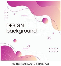 Colorful abstract background with gradient color. Template social media esign with liquid shape.