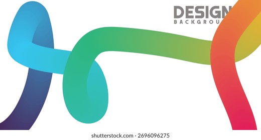 Colorful Abstract Background with Gradient Design Elements and Flowing Shapes