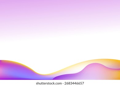 Plano de fundo abstrato colorido com linhas de onda suave gradiente. Design vetorial moderno