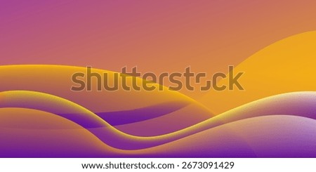 Colorful abstract background with gradient smooth wave lines. Modern vector design