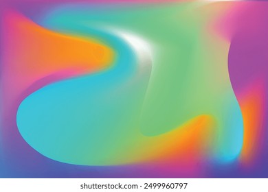 Fondo abstracto colorido con un gradiente de colores vibrantes que se mezclan sin problemas entre sí.