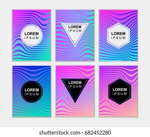 Colorful abstract background with gradients and lines waves! Concept for decoration of catalogs, posters, presentations, brochures, books, magazines. Vector illustration.
