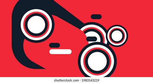Colorful abstract background. Greeting card template  