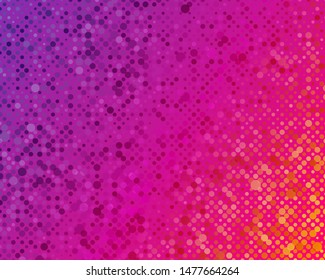 Colorful abstract background. Halftone dots pattern with gradient