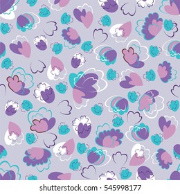Colorful abstract background with hearts. Vector illustration. 
