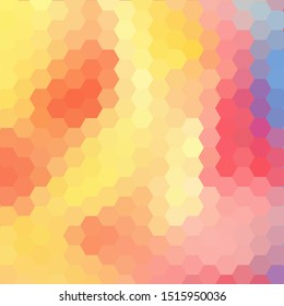 Colorful abstract background.  hexagonal design. polygonal style 
