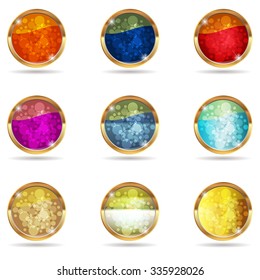Colorful abstract background of icons.