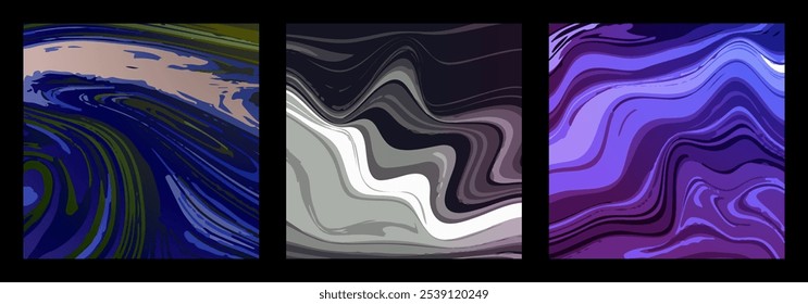 Colorful abstract background. The illusion of a colored liquid. the texture of marble patterns. Interior design, paintings, covers and creative ideas
