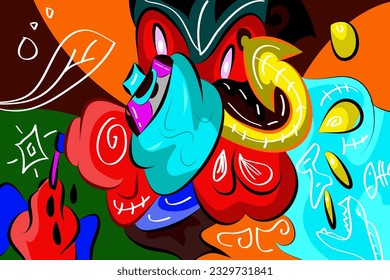 imagen colorida de fondo abstracto con acentos blancos