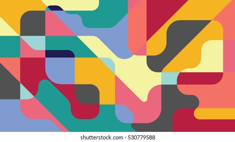 Colorful abstract background. Irregular geometric forms, multiple colours. Vector illustration for background, wallpaper, web, design.