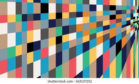 Colorful abstract background. Irregular geometric forms, multiple colours. Vector illustration for background, wallpaper, web, design.