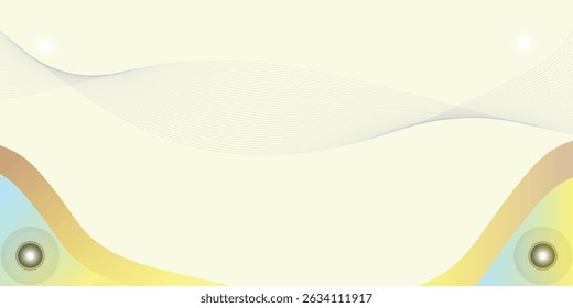 Colorful Abstract Background with Islamic Geometric Pattern and Wave Design. Vibrant Abstract Vector Background with Layered Wave Elements and Islamic Geometric Seamless Pattern for Educational or Rel