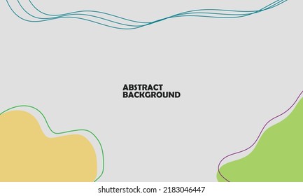 Colorful abstract background with line wave and ornament