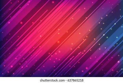 Colorful abstract background with lines and shine dust. Youthful design, vector illustration  for web banners, brochures and advertising