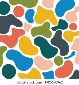 Colorful Abstract Background with liquid drops splash. Abstract free form colorful shapes background. Colorful gradations. Fluid shapes. Colorful Flow Shapes 