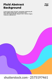 Colorful Abstract Background, Liquid Background, Fluid Abstract for banner, cover, poster template