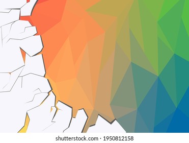 Colorful abstract background low poly. Vector illustration