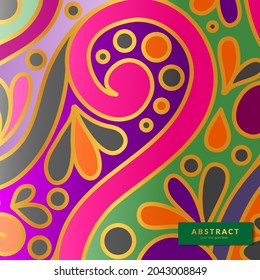 Colorful abstract background. Luxury vector pattern template. Colorful design elements. Great for invitation, packaging, flyer, wallpaper or any desired idea.