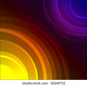 Fondo colorido abstracto hecho de círculos