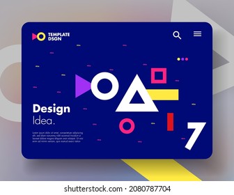 Colorful Abstract background modern design. Landing Page. Template for websites or apps.Vector. -Vector, Colorful blured shapes design suitable for web design or app design, Blue app background