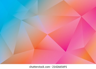 Colorful abstract background, modern design with geometric shape, polygon pattern. Vector illustration.