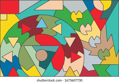 colorful abstract background. modern geometric texture.