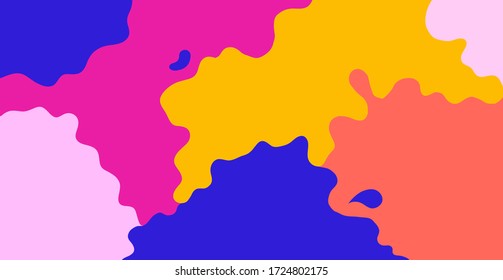 Fondo colorido y abstracto. Patrón vectorial moderno con formas abstractas multicolor.