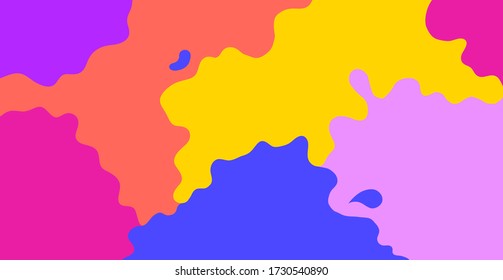 Colorful abstract background. Modern vector pattern with multicolor abstract shapes.
