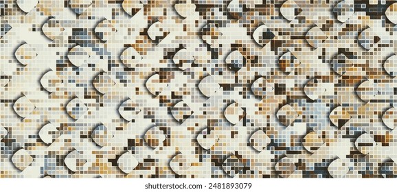 Colorful abstract background .Mosaic digital image with a psychedelic stripes.Grange argent base for website, print, basis for banners, wallpapers, business cards, brochure, banner