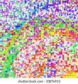colorful abstract background from mosaic tiles, vector without gradient