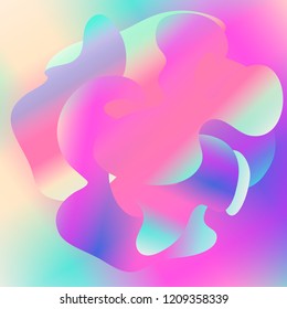 Colorful Abstract Background , Multicolor Bright Gradient , Vector Illustration