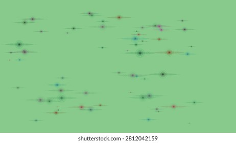 Colorful abstract background with multicolored lights and green background vibrant visual effects