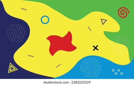 Colorful abstract background. Multicolored template with dynamic colors. Vector abstract background texture with liquid shape design.