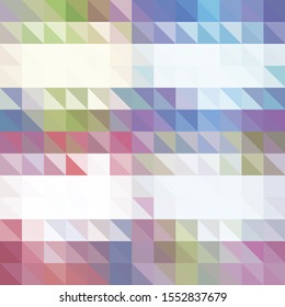 Colorful abstract background from multi-colored triangles. Vector pattern of colored geometric shapes.