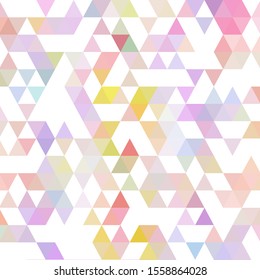 Colorful abstract background from multi-colored triangles. Vector pattern of colored geometric shapes.
