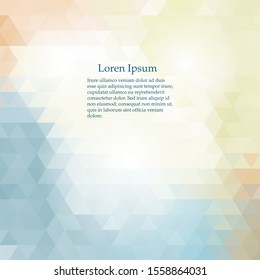 Colorful abstract background from multi-colored triangles. Vector pattern of colored geometric shapes.