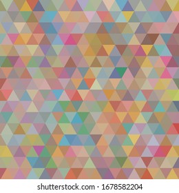 Fondo colorido abstracto de triángulos multicolor. Patrón vectorial de formas geométricas coloreadas.