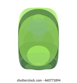 Colorful abstract background on a white background in a frame. Vector