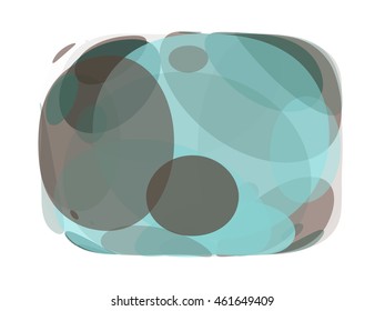 Colorful abstract background on a white background in a frame. Vector illustration