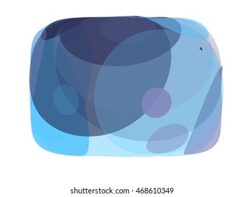 Colorful abstract background on a white background in a frame. Vector illustration