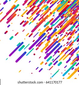 Farbiger abstrakter Hintergrund auf weißem Hintergrund. Vektorgrafik.