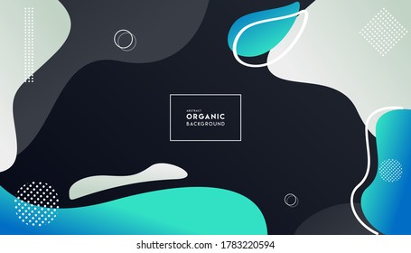 Colorful Abstract Background With Organic Shapes Banners